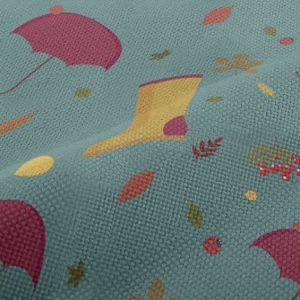 Rainy Day Umbrella Rain Boots Performance Linen