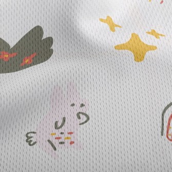 Rabbit Funny Dancing Athletic Mesh Flat Back