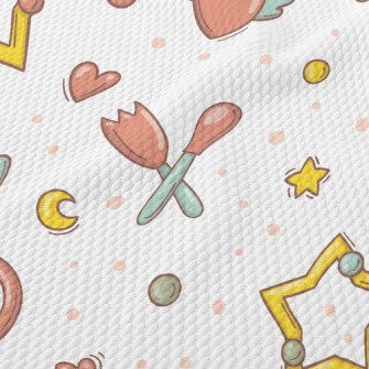 Little Girl Toy Comb Birdseye Piqué