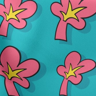 Bright Large Flowers Stretch Ponte