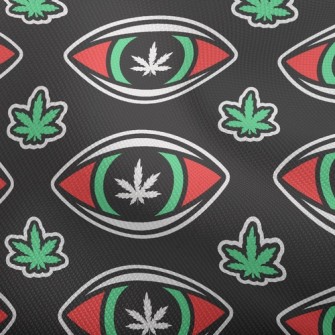Eyes Cannabis Leaves Dobby
