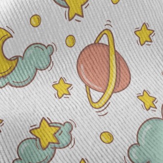 Crescent Moon Clouds Standard Corduroy