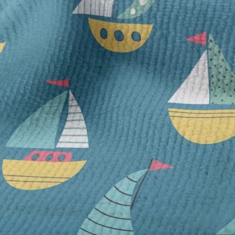 Colorful Q Version Sailboat Terry
