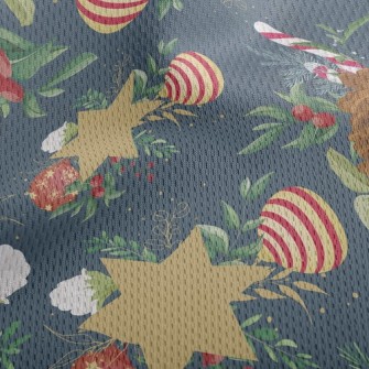 Christmas Hazelnut Tree Athletic Mesh Flat Back