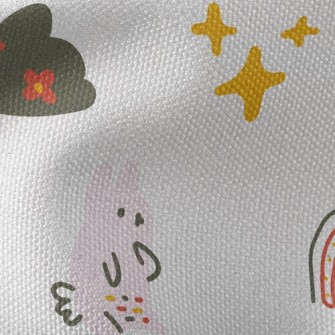 Rabbit Funny Dancing Waterproof Canvas