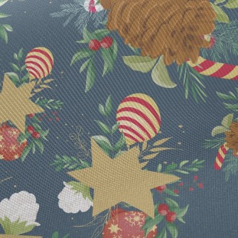 Christmas Hazelnut Tree Twill