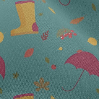Rainy Day Umbrella Rain Boots Chiffon