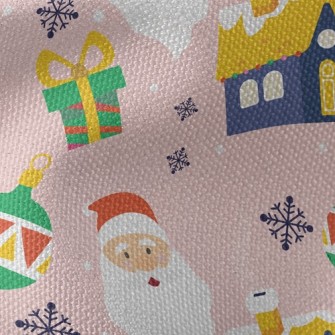 Santa Claus Giving Gifts Waterproof Canvas