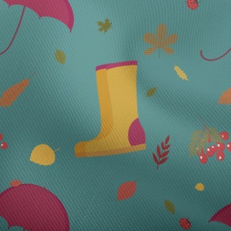 Rainy Day Umbrella Rain Boots Dobby