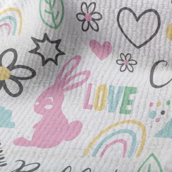 Colorful Jumping Bunny Terry