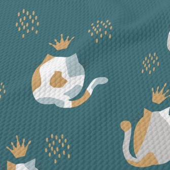 Cute Cat Butt Birdseye Piqué