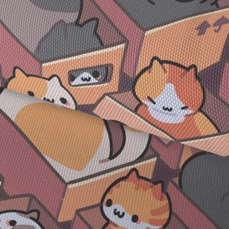 Cardboard Life Kitten Waterproof Oxford