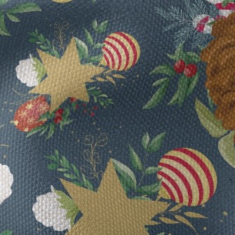 Christmas Hazelnut Tree Waterproof Canvas