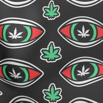 Eyes Cannabis Leaves Stretch Ponte