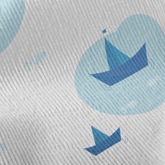 Cute Paper Sailboat Standard Corduroy