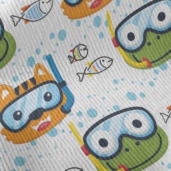 Frog And Shallow Water Cat Standard Corduroy