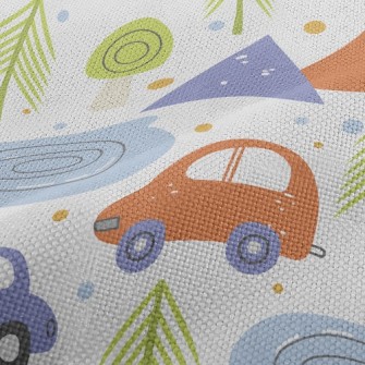 Travel By Car Performance Linen