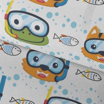 Frog And Shallow Water Cat Waterproof Oxford