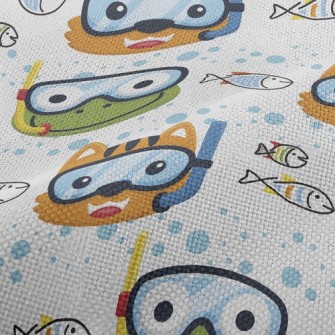 Frog And Shallow Water Cat Performance Linen