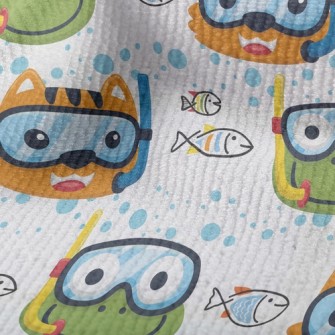 Frog And Shallow Water Cat Terry