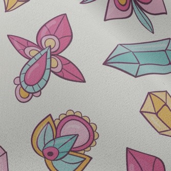 Gems And Flowers Chiffon