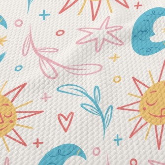 Gentle Sun And Moon Birdseye Piqué