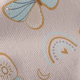 Rainbow And Butterfly Standard Corduroy