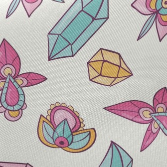 Gems And Flowers Twill