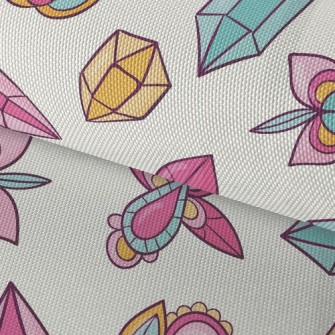 Gems And Flowers Waterproof Oxford