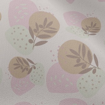 Small Soft Colored Leaves Chiffon