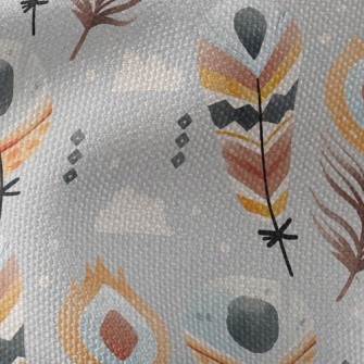 Ethnic Style Feathers Waterproof Canvas