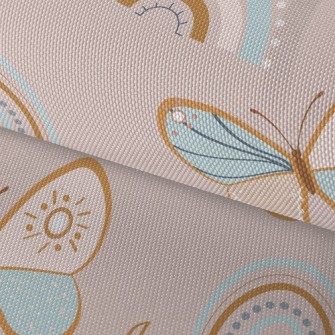 Rainbow And Butterfly Waterproof Oxford