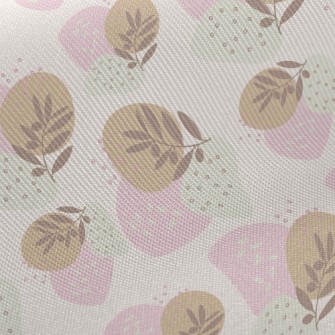Small Soft Colored Leaves Twill