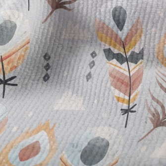 Ethnic Style Feathers Terry