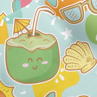 Lively Summer Drink Micro Fleece