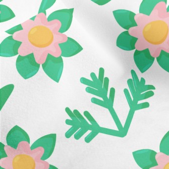 Elegant Flowers And Plants Micro Fleece