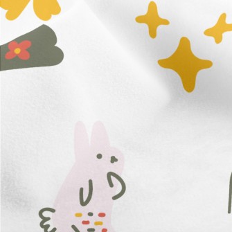 Rabbit Funny Dancing Micro Fleece