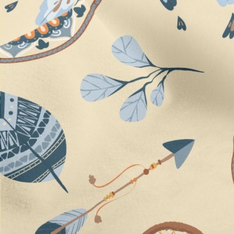 Folk Custom Dream Catcher Micro Fleece