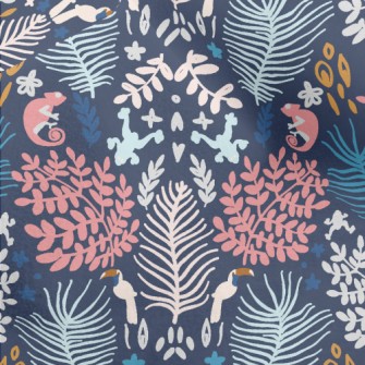 Tropical Forest Plants Micro Fleece