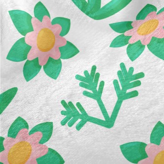 Elegant Flowers And Plants Minky