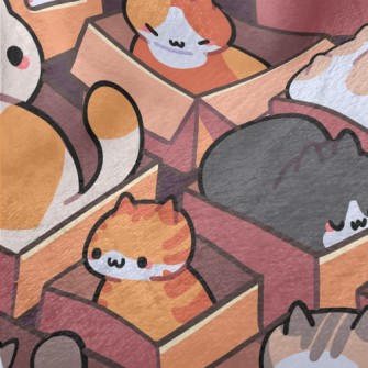 Cardboard Life Kitten Minky