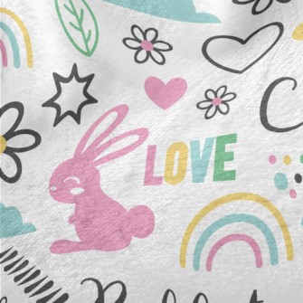 Colorful Jumping Bunny Minky