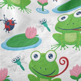Daze Tongue Sticking Out Frog Minky