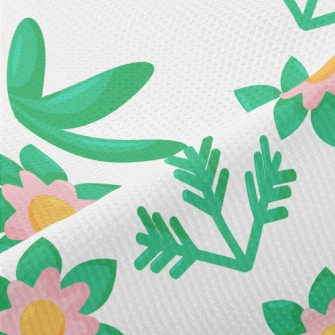 Elegant Flowers And Plants Piqué