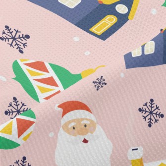 Santa Claus Giving Gifts Piqué