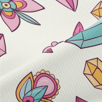 Gems And Flowers Piqué