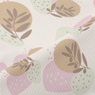 Small Soft Colored Leaves Piqué