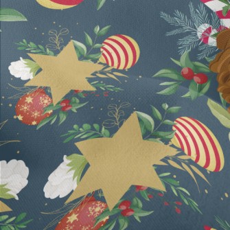 Christmas Hazelnut Tree Lightweight Performance Linen