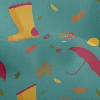 Rainy Day Umbrella Rain Boots Lightweight Performance Linen