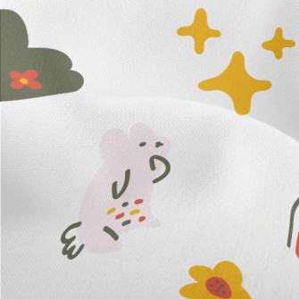 Rabbit Funny Dancing Lightweight Performance Linen